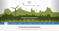 Desktop Screenshot of buergerenergie-bayern.org