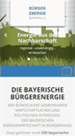 Mobile Screenshot of buergerenergie-bayern.org